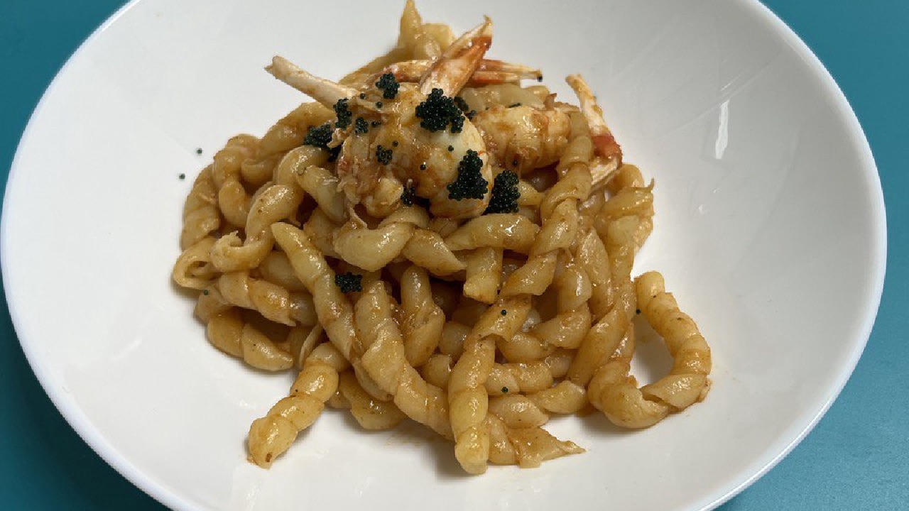 BUSIATE TRAPANESI CON SCAMPI