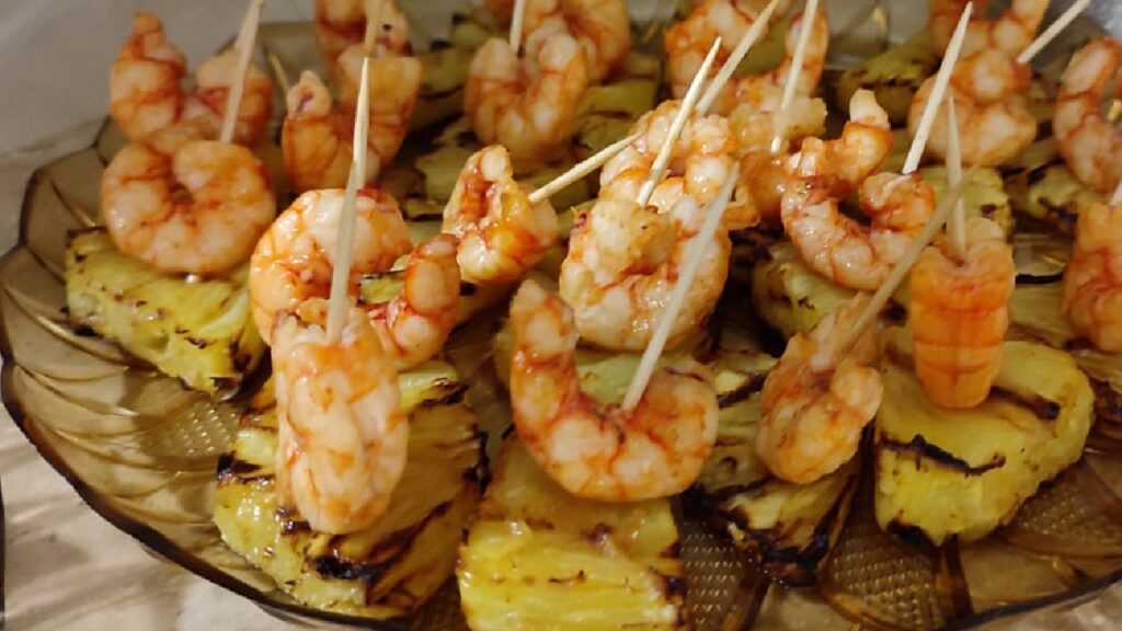 GAMBERO ROSSO E ANANAS