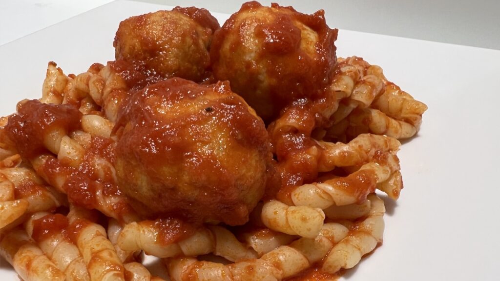 SUGO DI POLPETTE DI MERLUZZO
