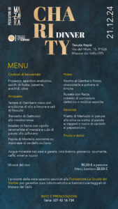 Menù Charity Dinner